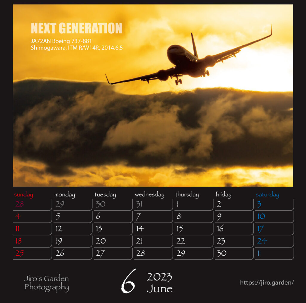 ANA版6月：NEXT GENERATIONJA72AN Boeing 737-881ITM下河原 2014.6.5